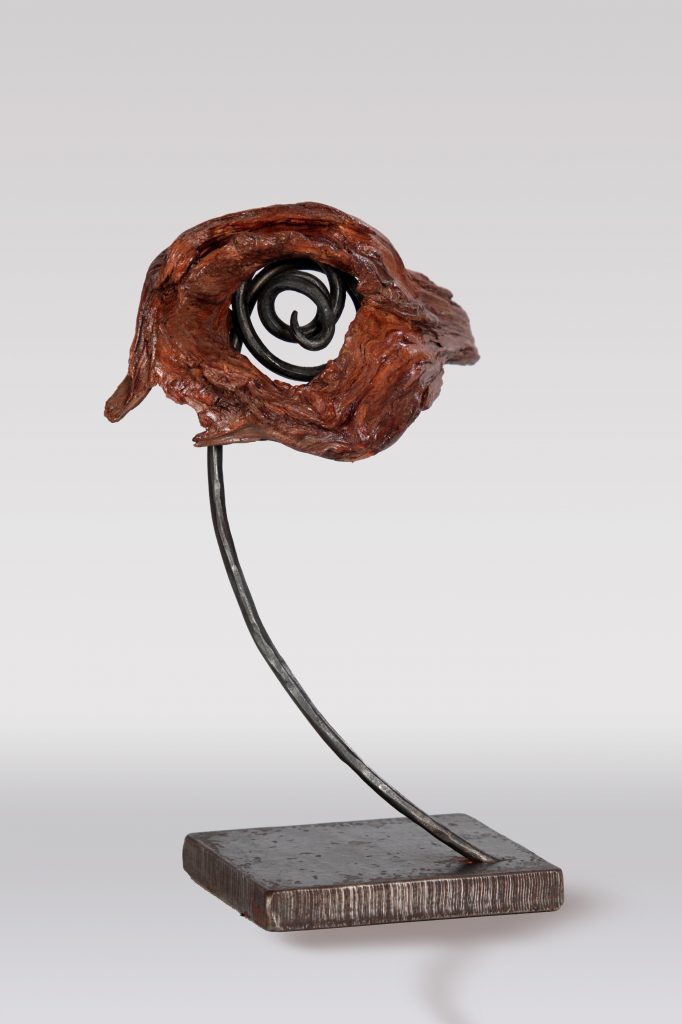 Augenblick 29cm hoch auf Metall